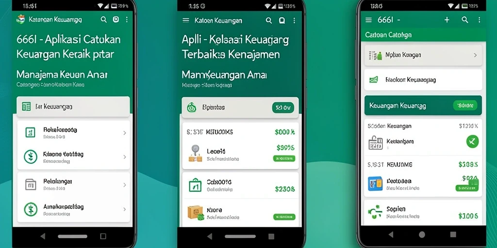 Tampilan antarmuka pengguna aplikasi Catatan Keuangan 666I yang intuitif.